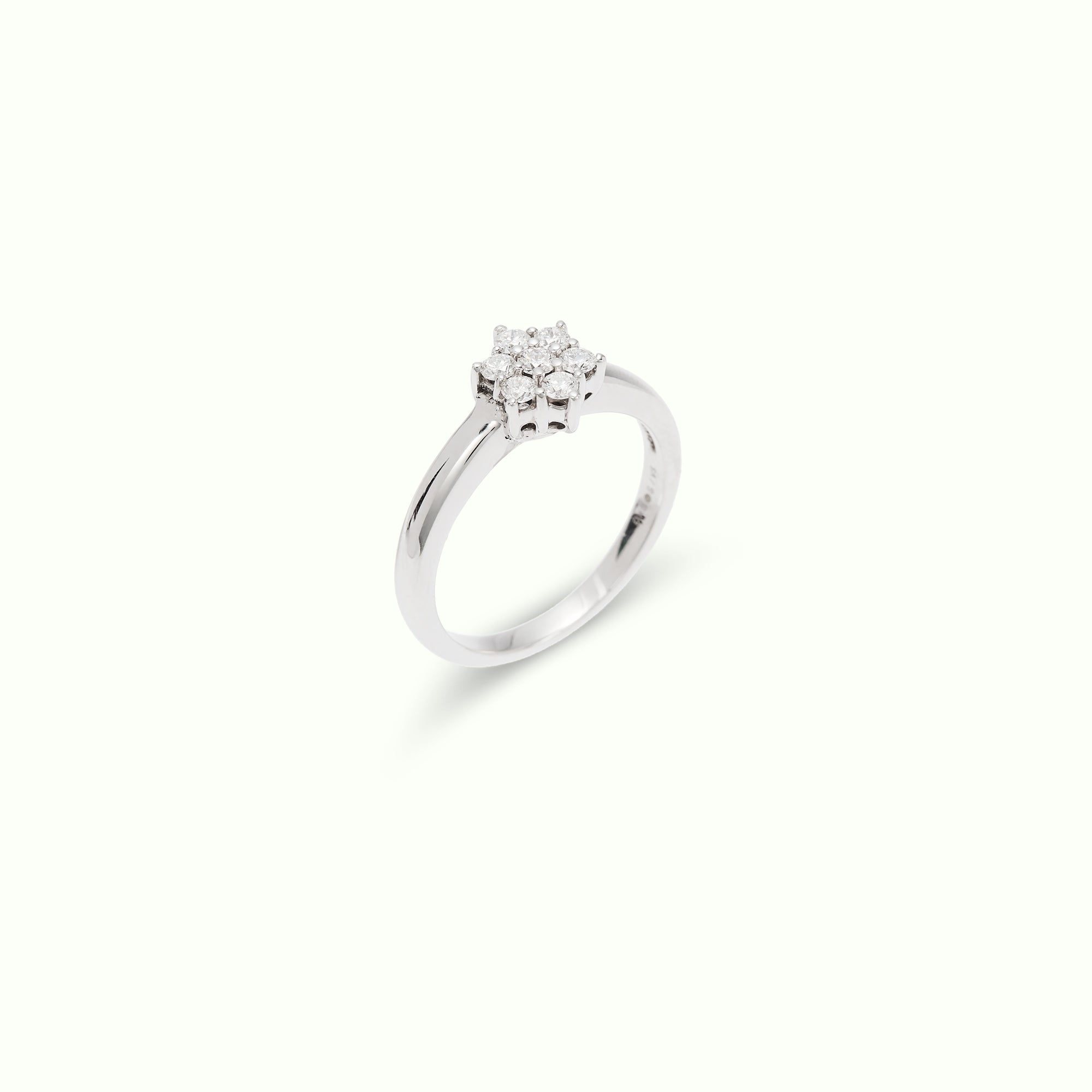 Anillo Rosetón Esencia Slim Diamantes