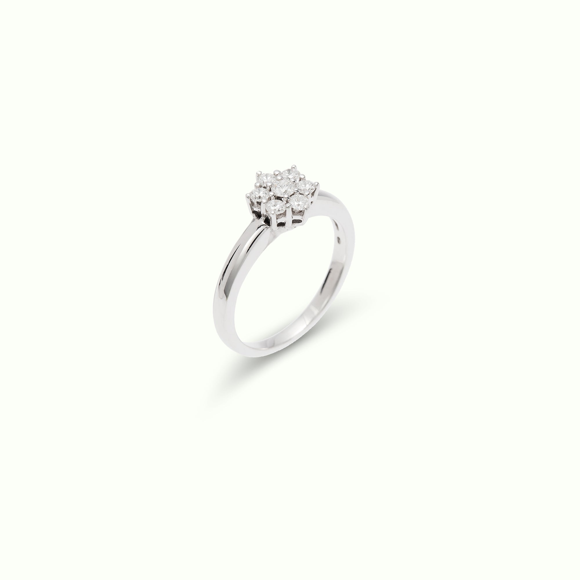 Anillo Rosetón Esencia Mediano Diamantes
