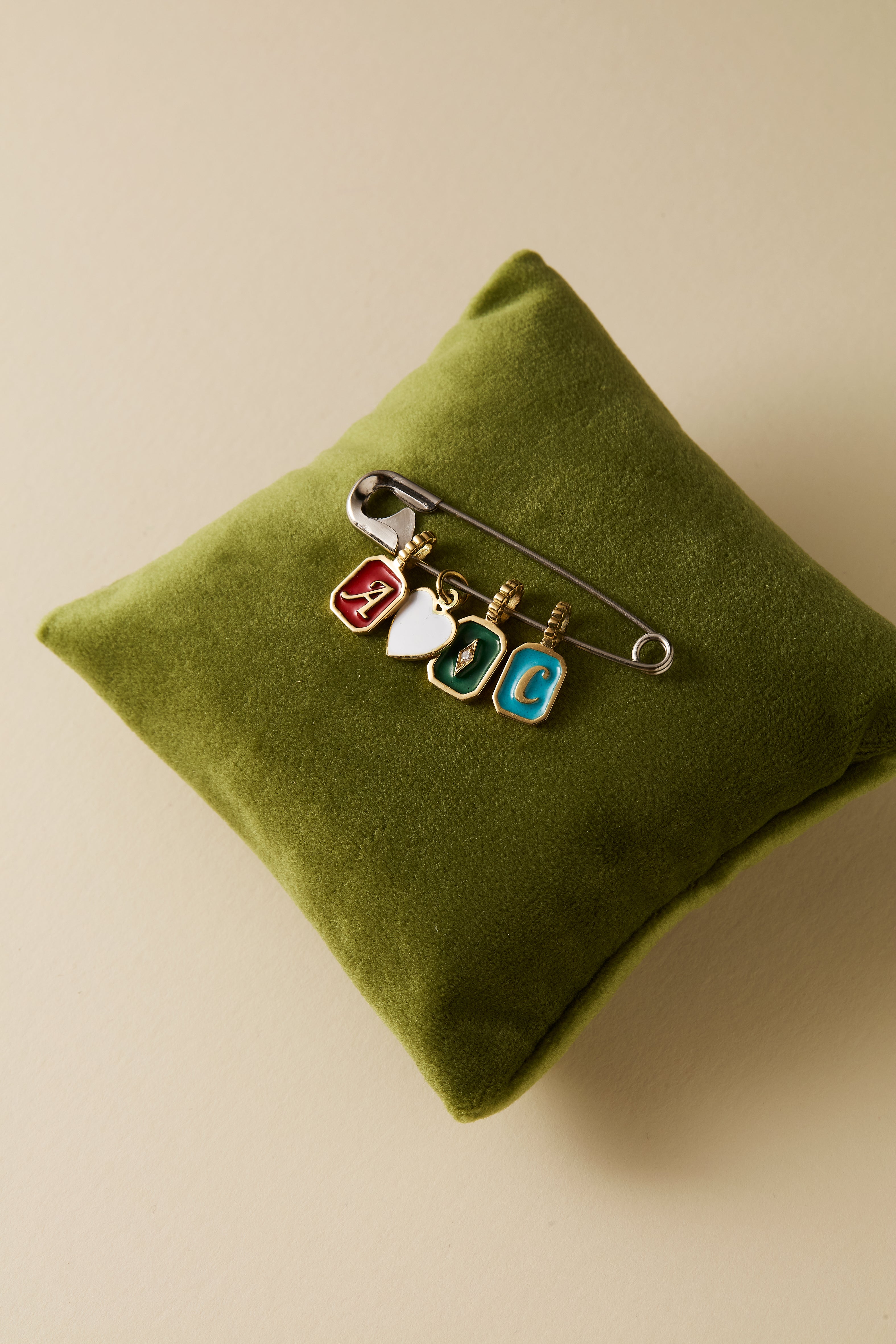 Penjoll Iconic Letter Slim Enamel Turquoise