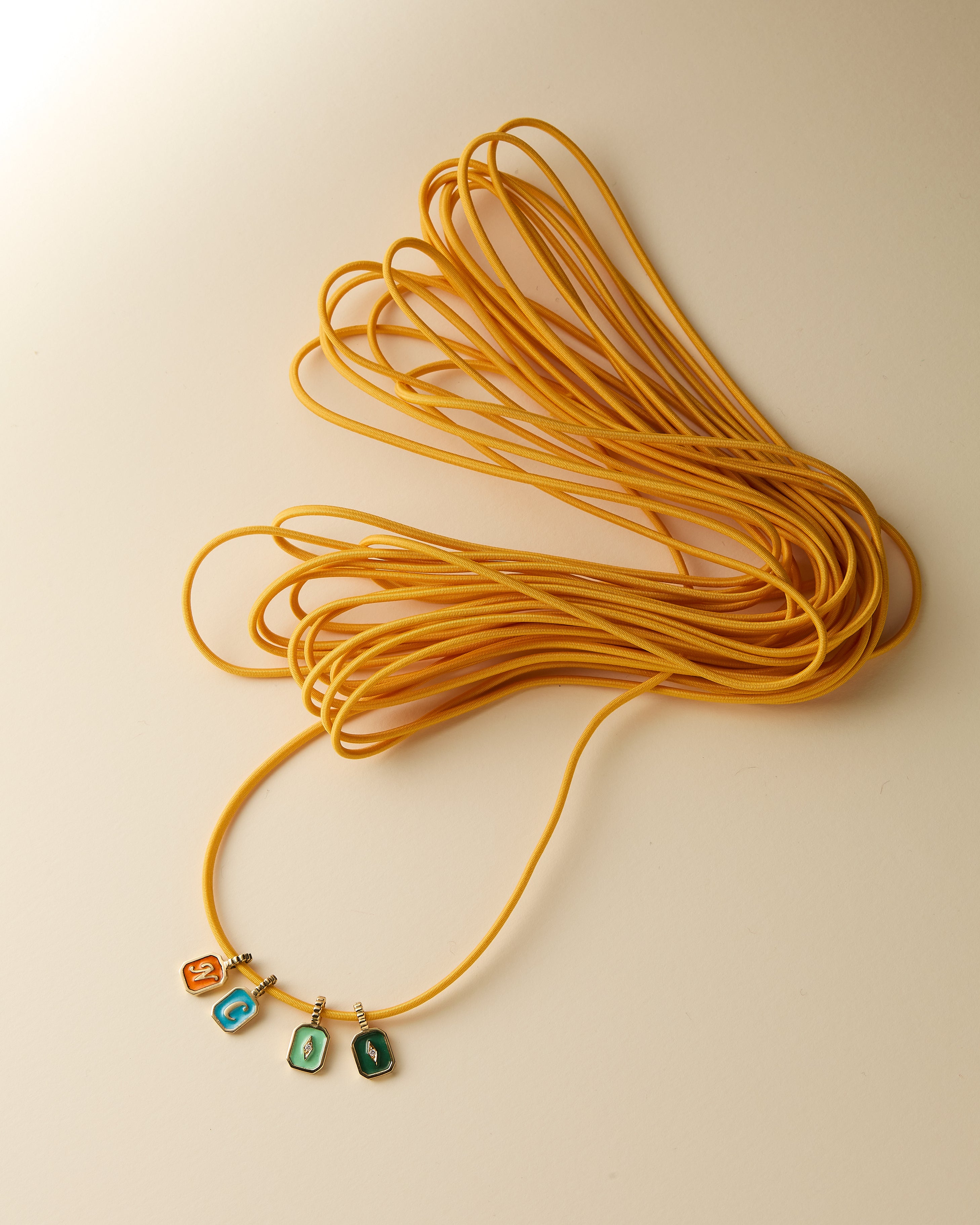 Penjoll Iconic Letter Slim Enamel Turquoise
