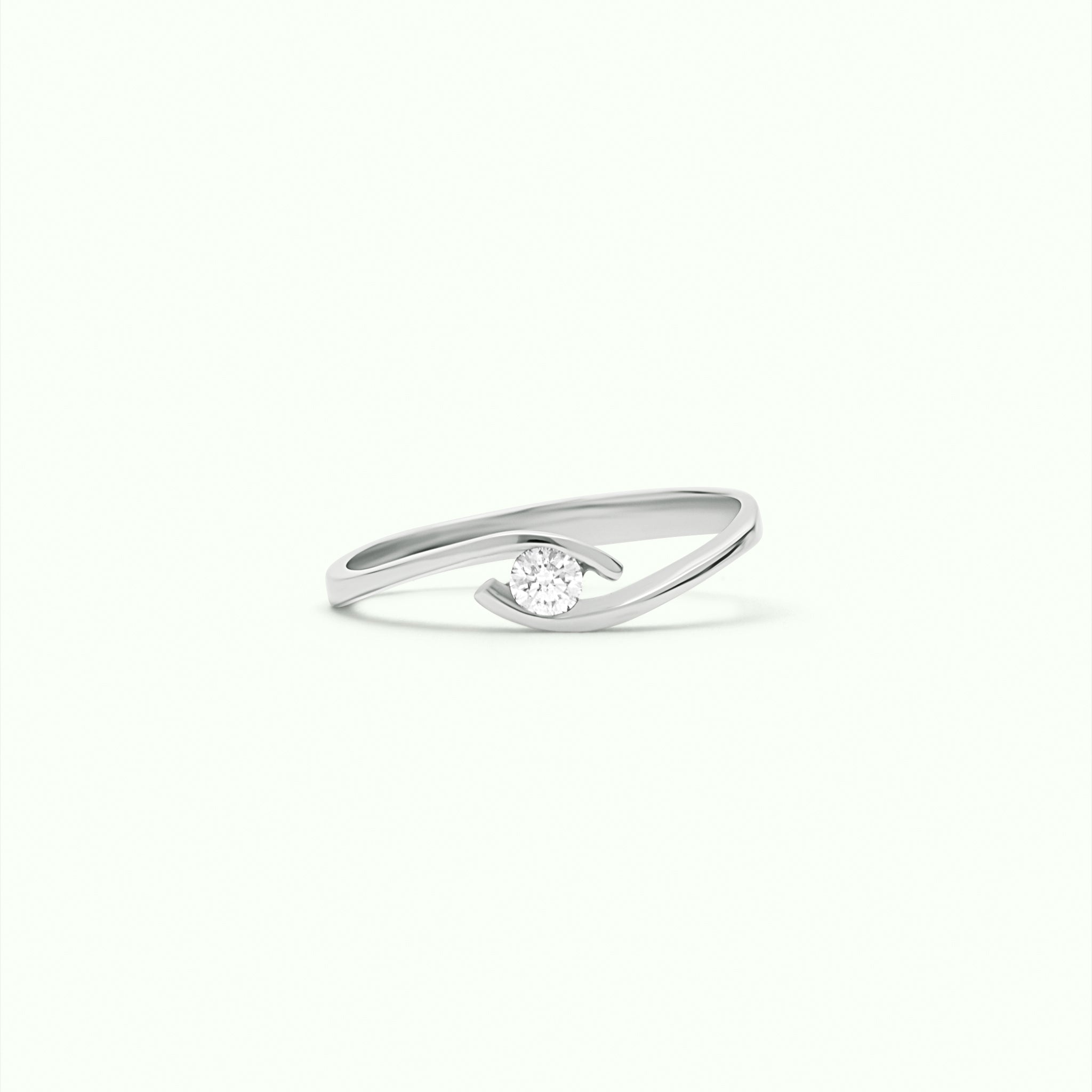 Anell Solitari Diamants 18kt Llaç