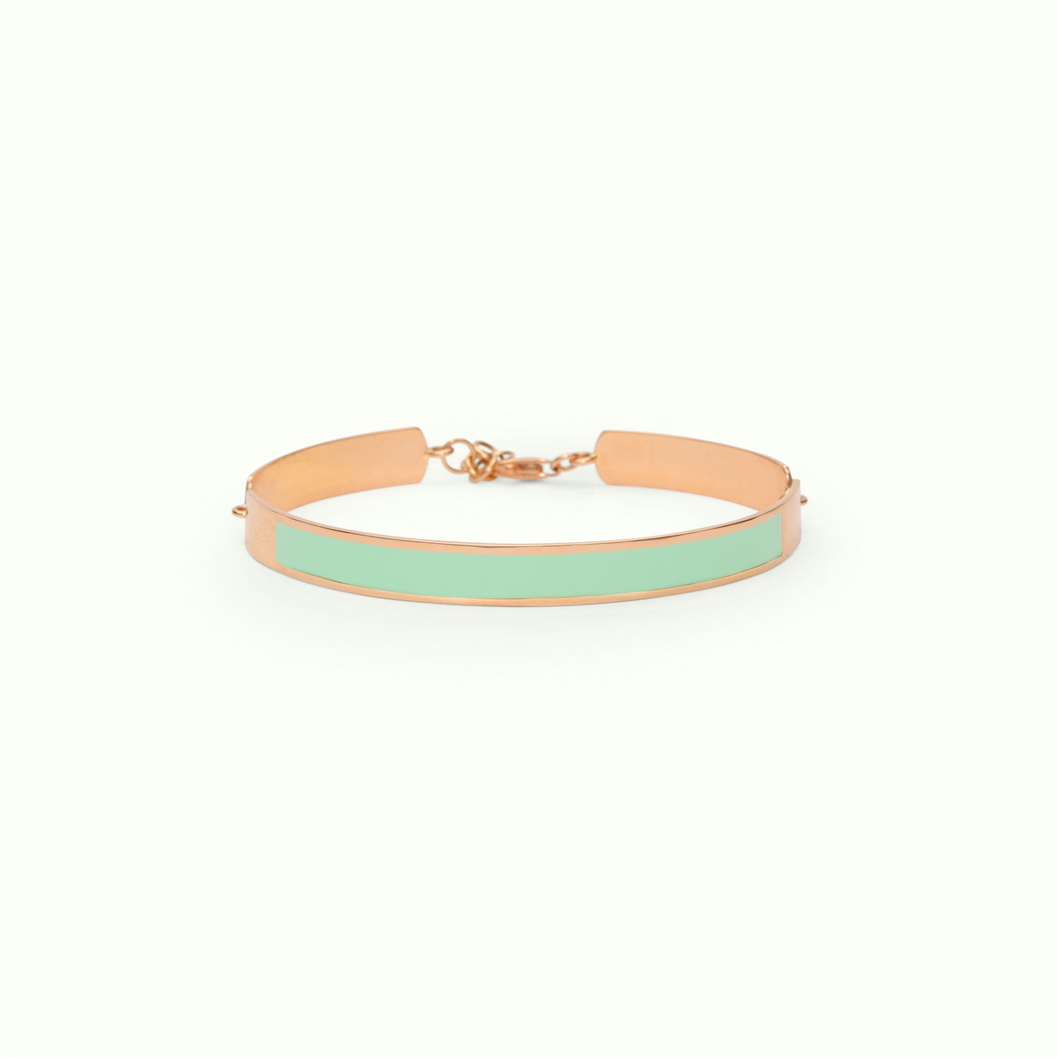 Pulsera Semi-Rígida M Bold Enamel Jade