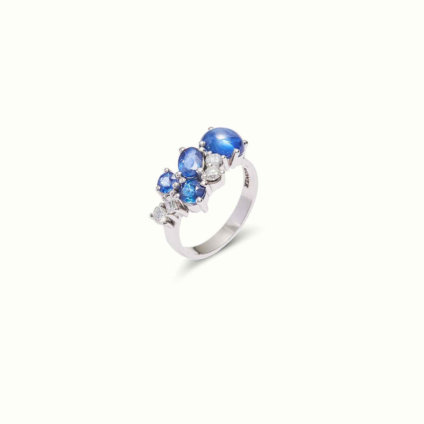 Blue Mosaic Ring
