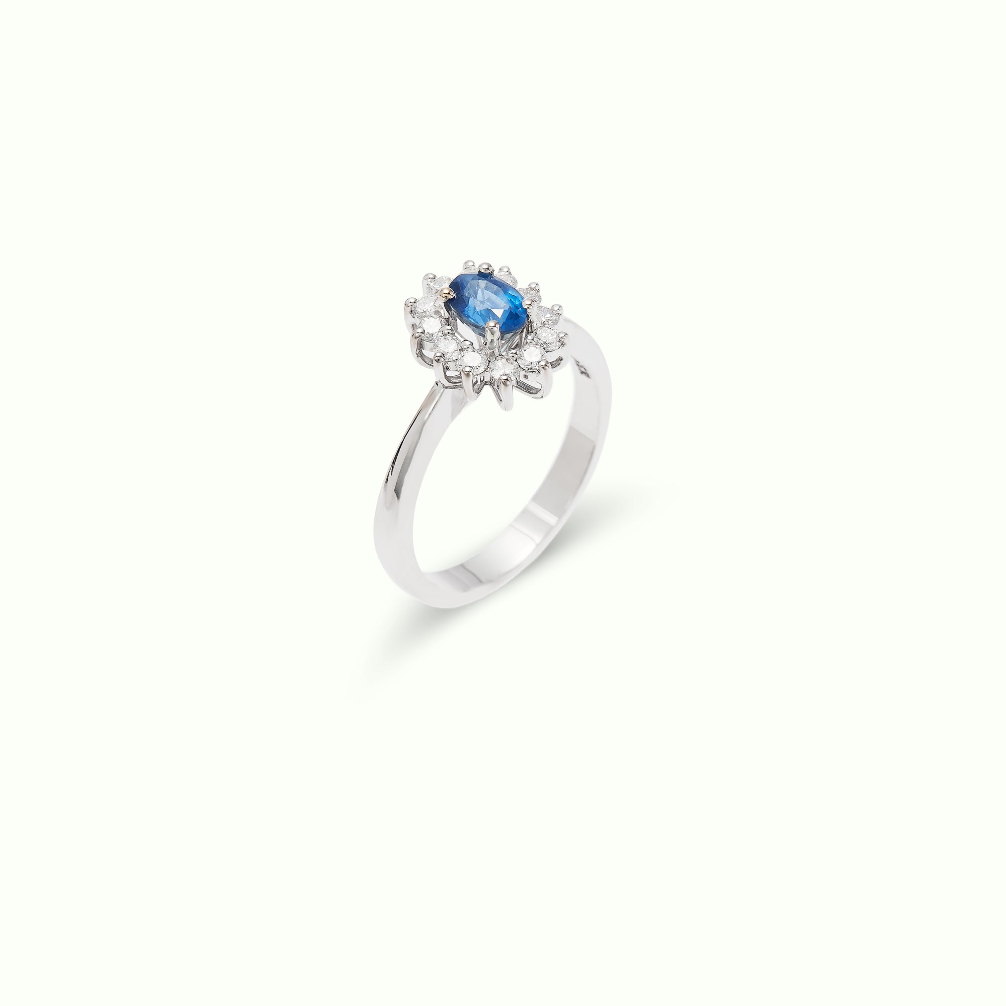 Anell Rosetó Essència Slim Sàfir Blau