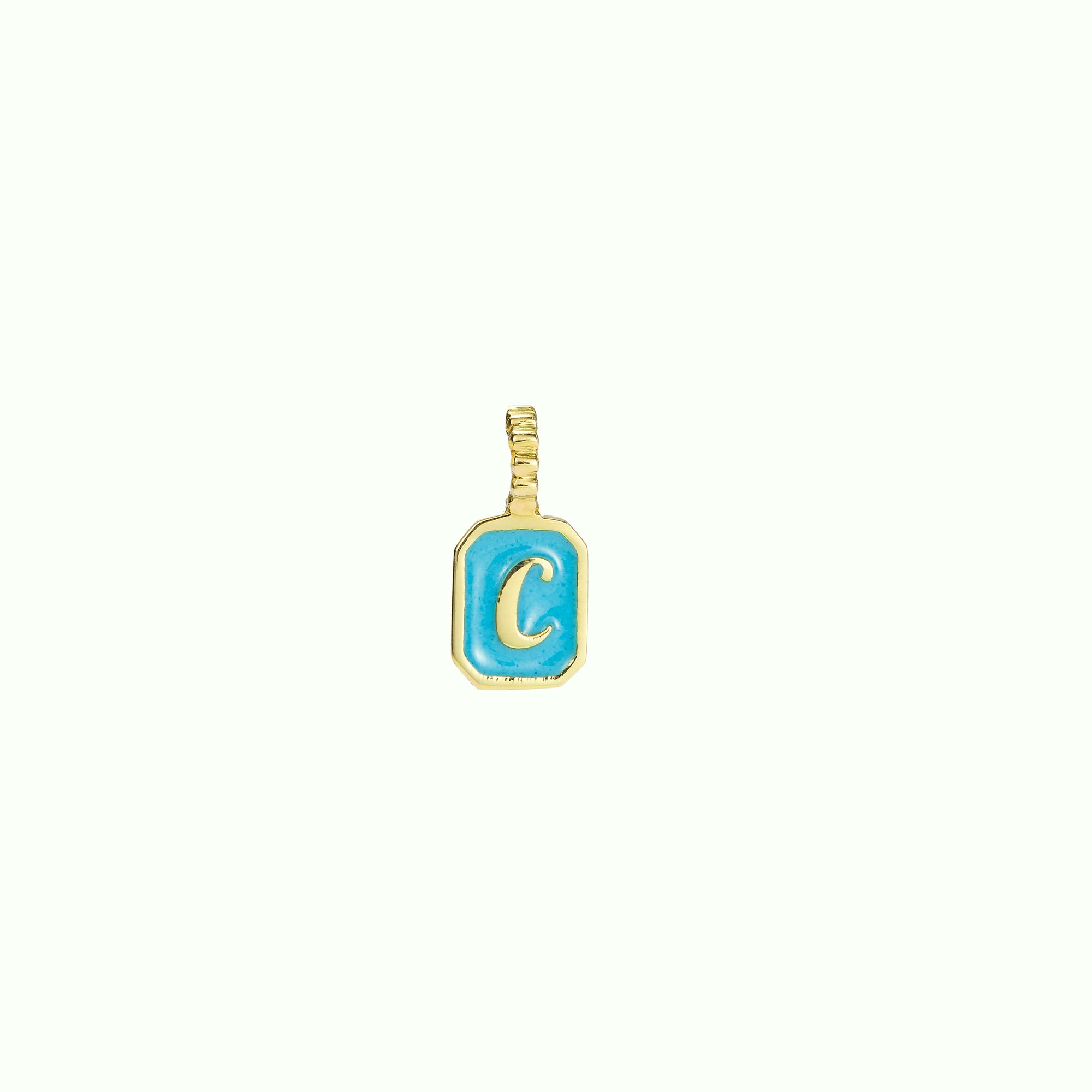 Penjoll Iconic Letter Slim Enamel Turquoise