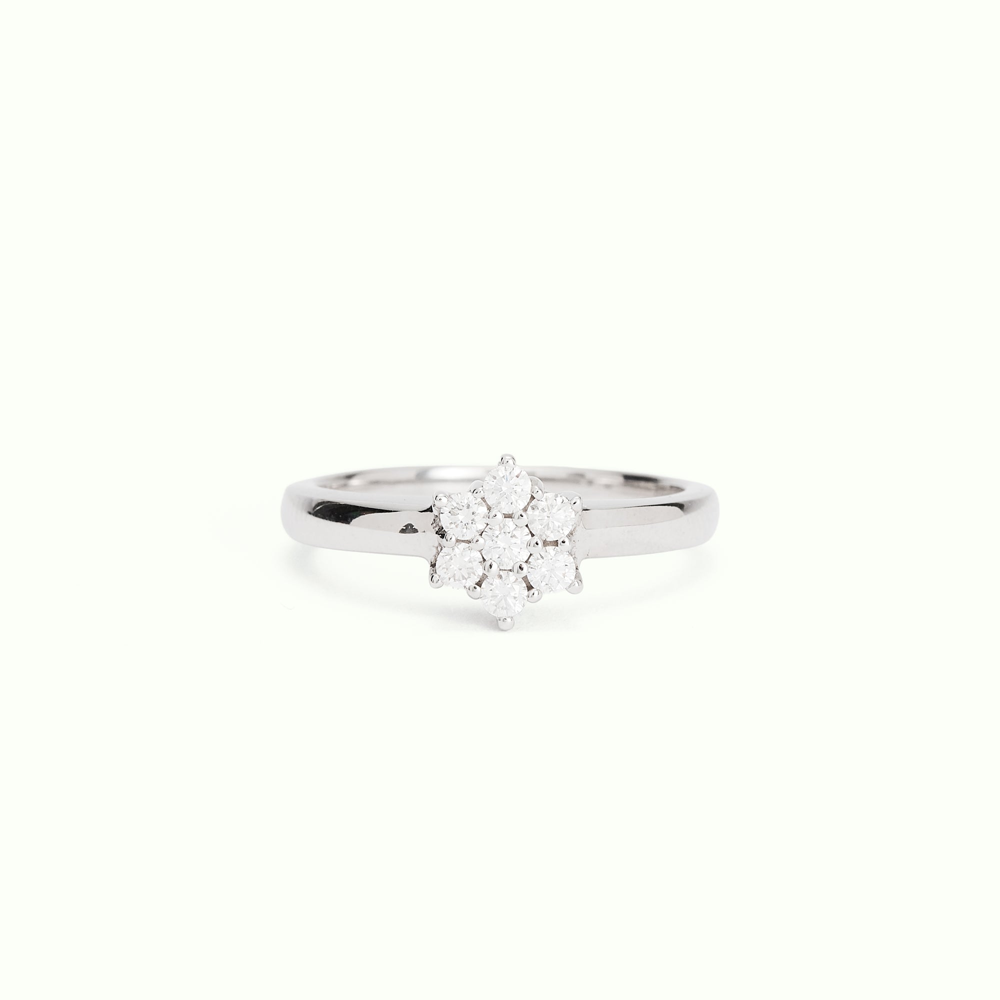 Anillo Rosetón Esencia Slim Diamantes