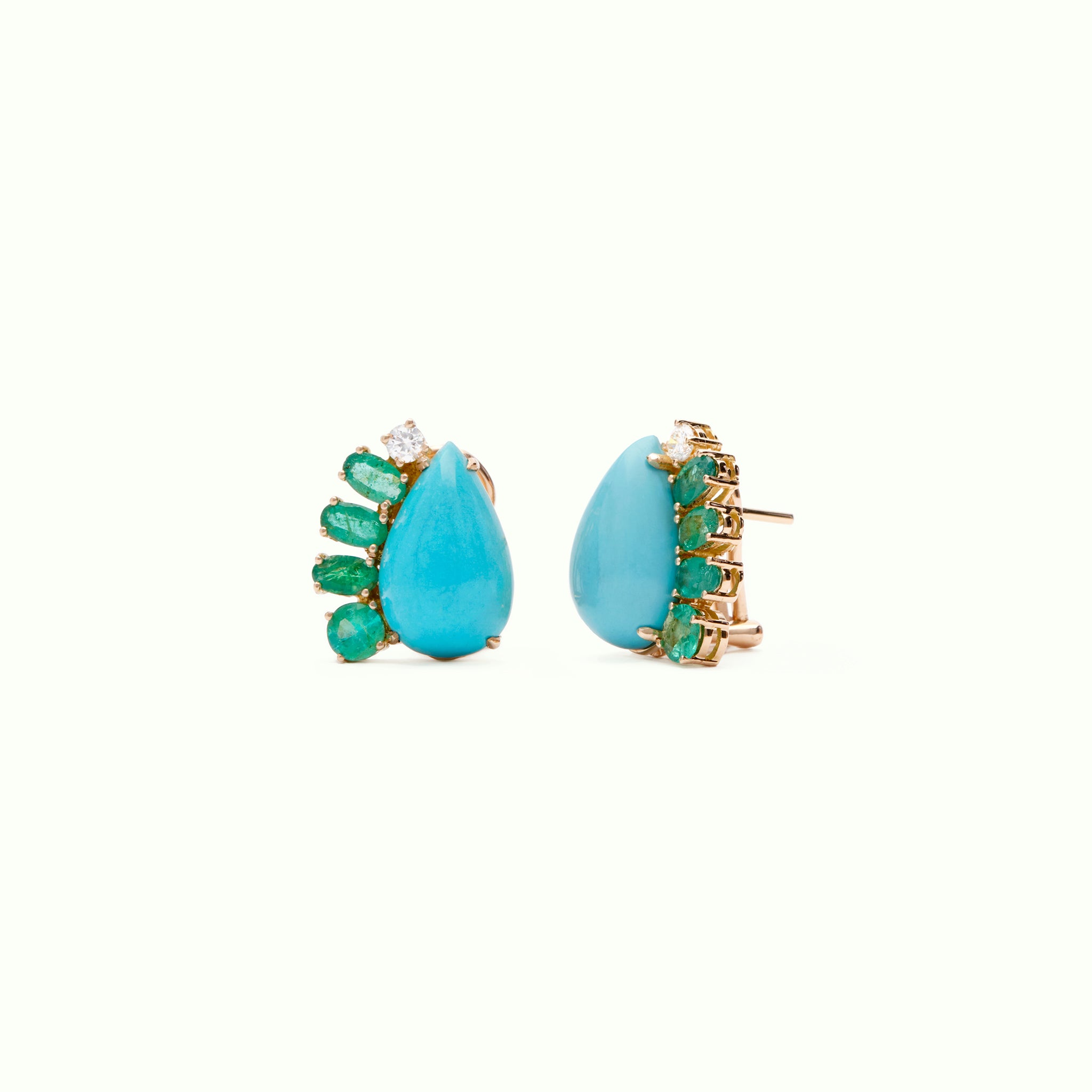 Pendientes Mosaic One Of en Kind Turquoise