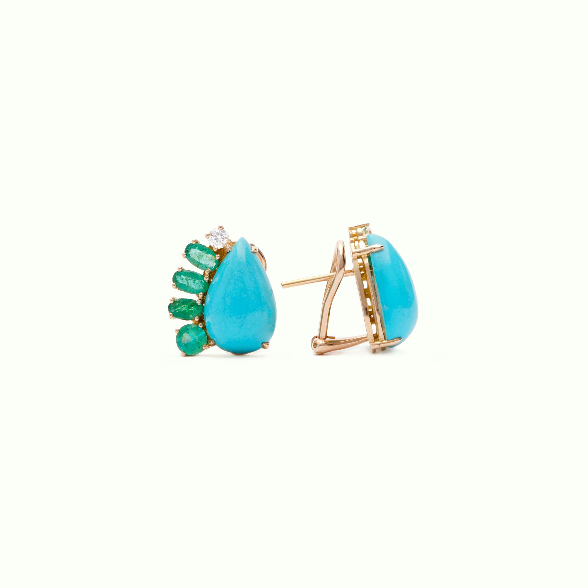 Pendientes Mosaic One Of en Kind Turquoise