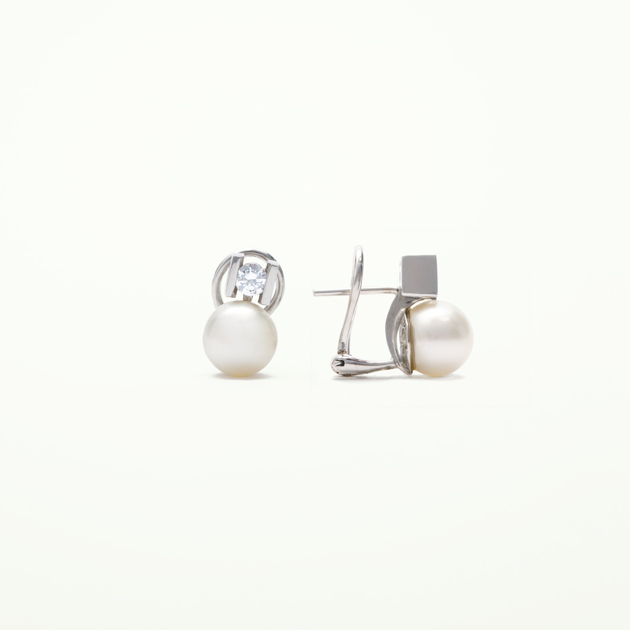 Pendientes TU-JO II Perla y Diamante
