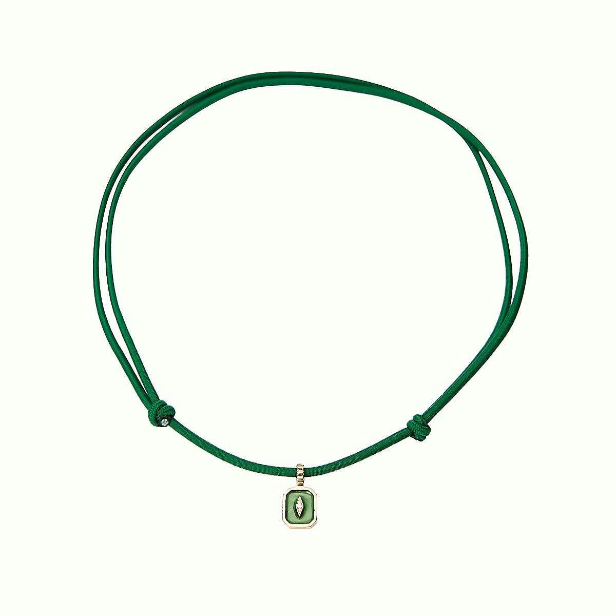 Iconic Slim Enamel Green pendant