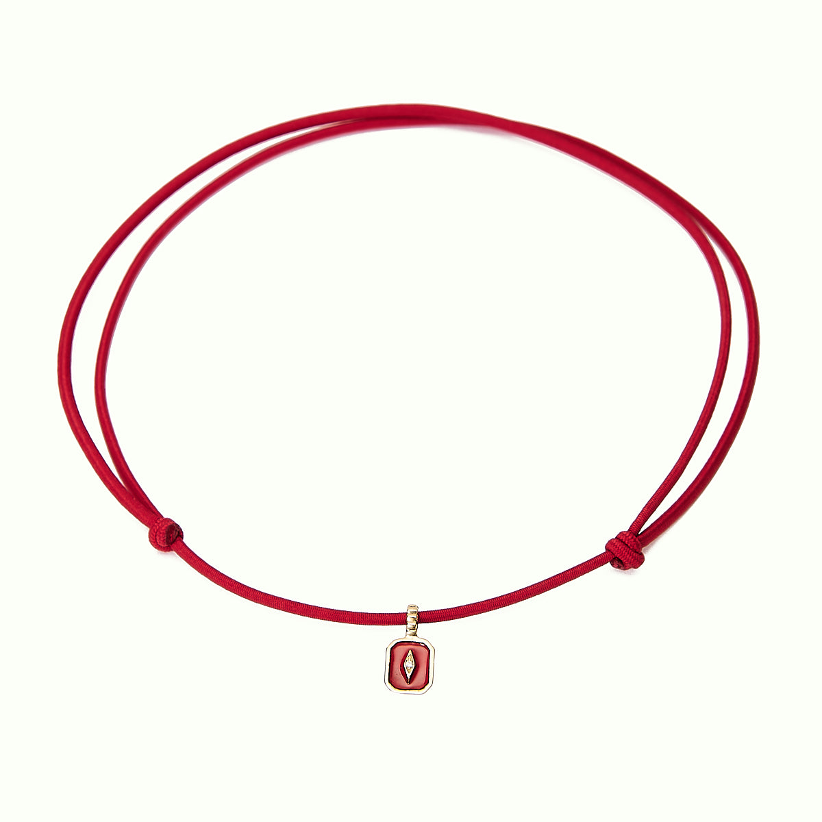 Iconic Slim Enamel Red pendant