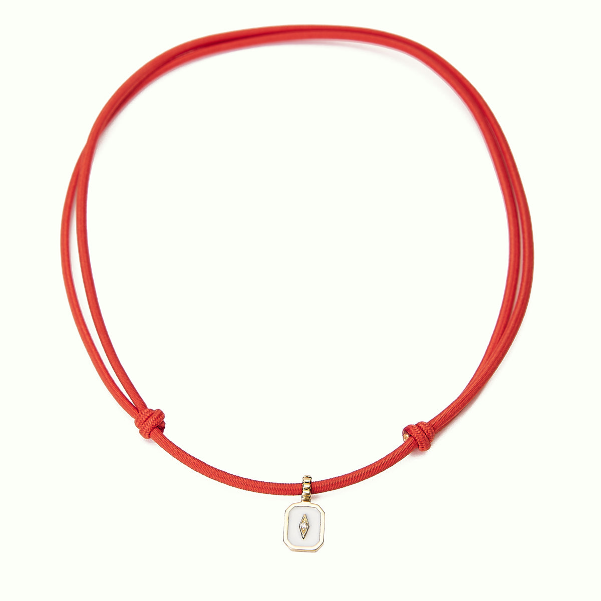 Iconic Slim Enamel White pendant