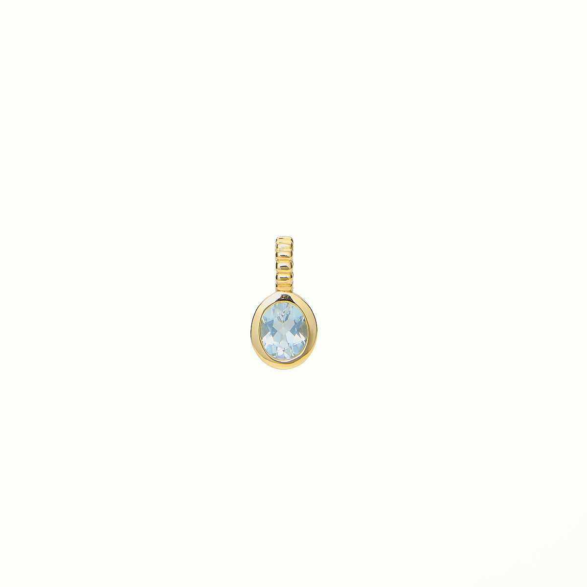 Iconic Birthstone March Pendant - Aquamarine