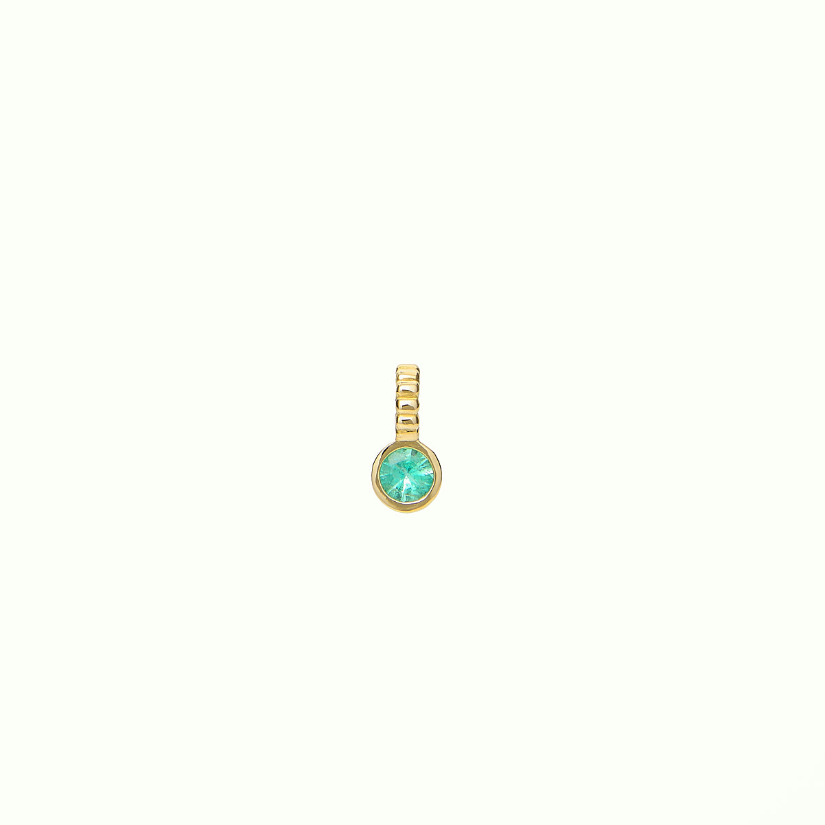 Iconic Birthstone May Pendant - Emerald