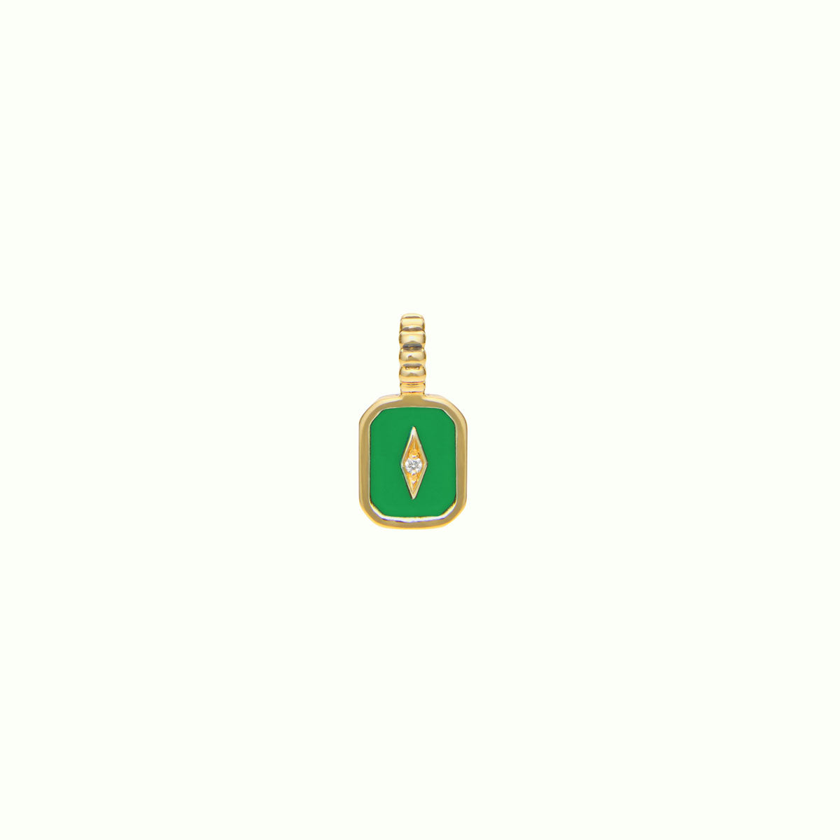 Iconic Slim Enamel Green pendant