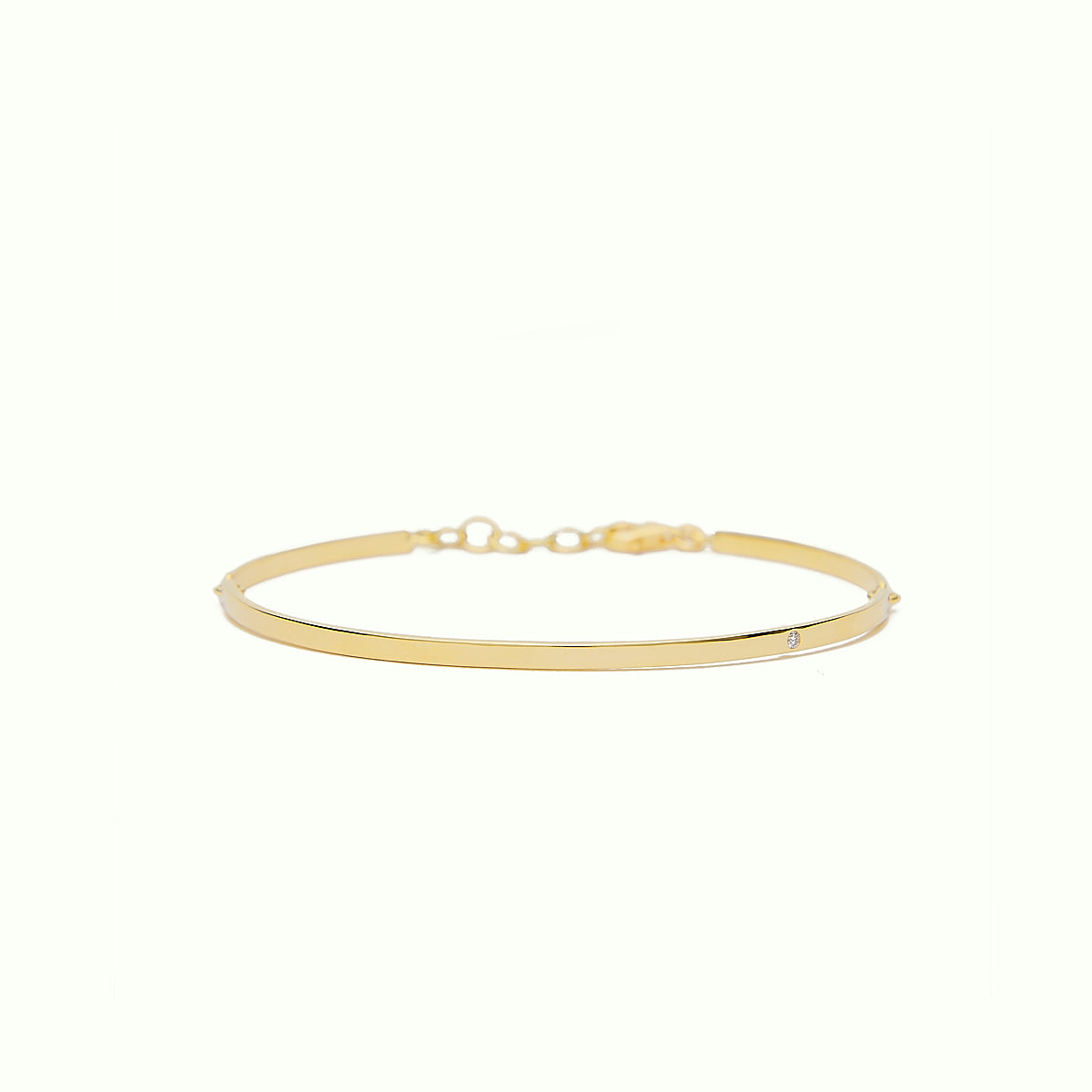 Pulsera Semi-Rígida M Minimal Diamante