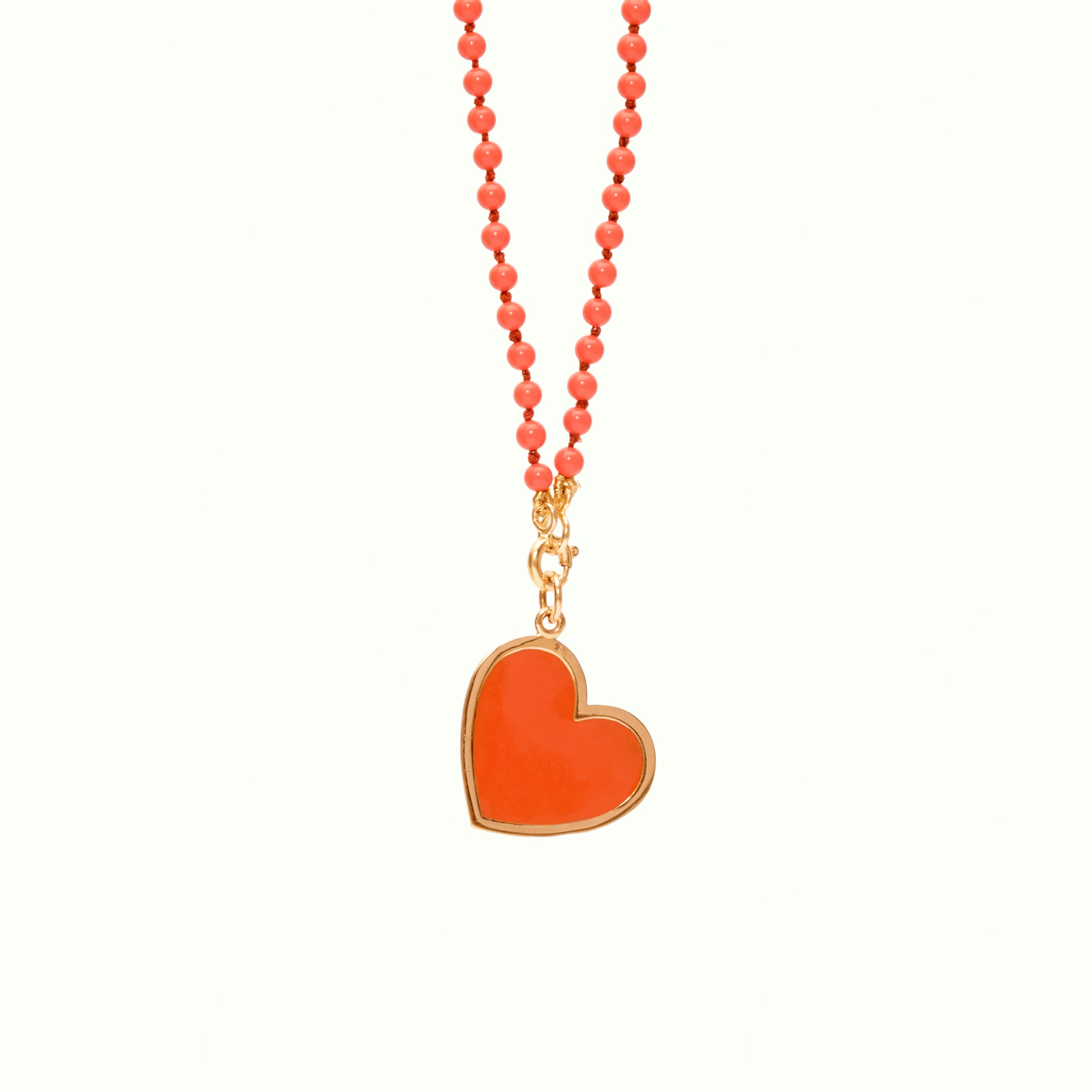 Penjoll M Heart Enamel Red