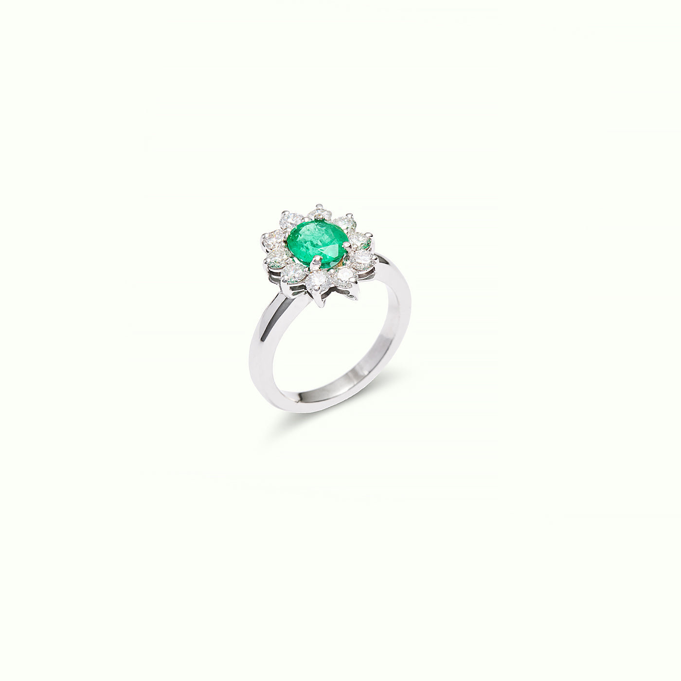 Anell Rossetó Maragda Diamants