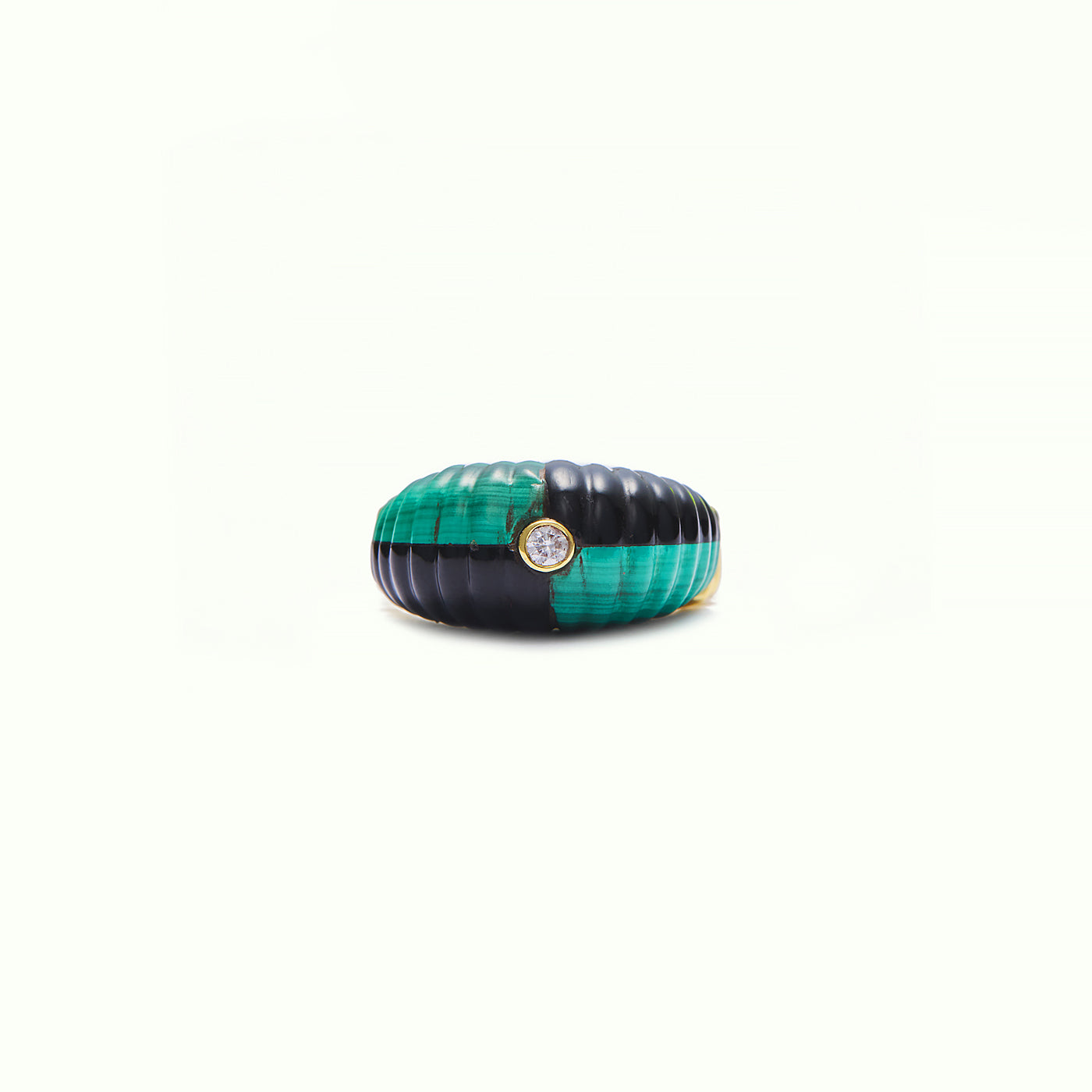 Anell Iconic Vintage Malaquita i Onix