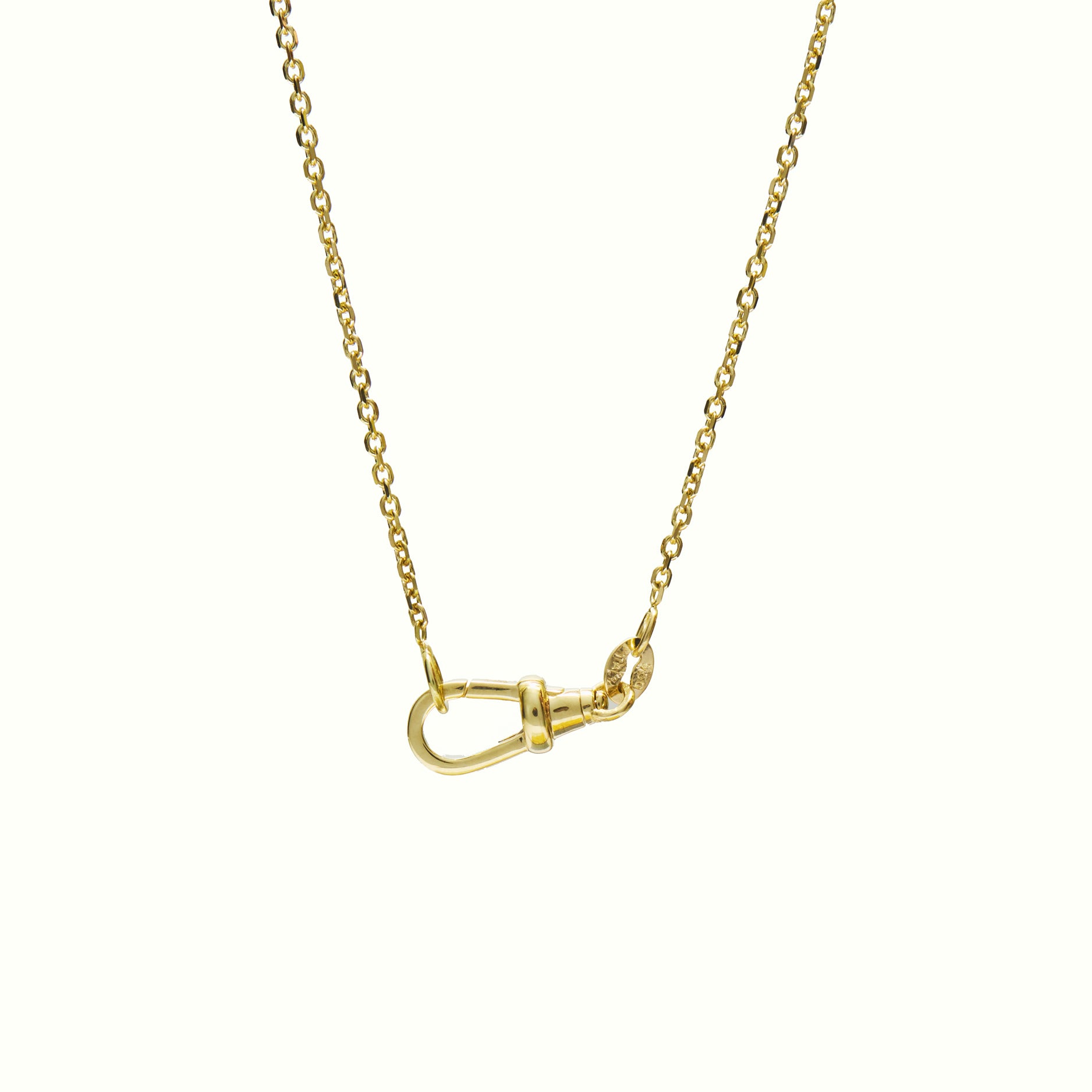 Cadena d'or groc 18kt Forçada amb mosquetó giratori
